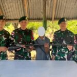 Pendekatan Humanis Satgas Yonarmed 12 Kostrad Berbuah Kepercayaan, Warga Perbatasan Serahkan Senjata Springfield Secara Sukarela