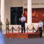Dirjen Kuathan Kemhan Pimpin Upacara Bendera Bulanan, 21 Pegawai Dilepas Memasuki Purna Tugas