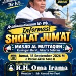 Rhoma Irama Dijadwalkan Jadi Khatib dan Imam Salat Jumat di Masjid Al Muttaqien Jaksel