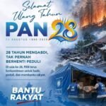 Rizkan Al Mubarok Sampaikan Ucapan HUT ke-28 PAN: Persatuan dan Kebersamaan Jadi Kekuatan Indonesia